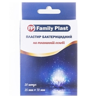 Лейкопластырь FP Family Plast на тканевой основе 25*72 №20