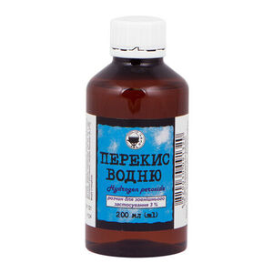 Перекис водню розчин 3% по 200 мл у флаконі 1 шт. - Житомирська ФФ