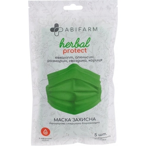 Маска 3х-сл.ABIFARM защ.стер.с эфир.маслами HERBAL PROTECT №5