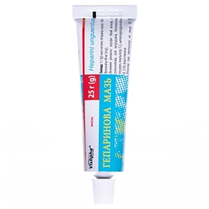 Гепаринова мазь по 25 г у тубах - Житомир