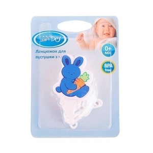 Ланцюжок Lindo для пустушки на кліпсі Зайченя