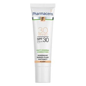 Дермофлюїд Pharmaceris F Мінеральний матуючий для смуглявої шкіри SPF30 30мл