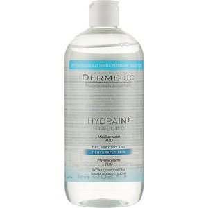 Мицеллярная вода Dermedic Hydrain3 Hialuro H2O для обезвоженной сухой кожи 200мл
