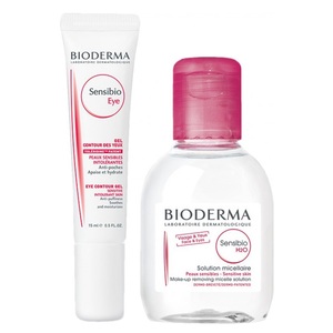 Набор Bioderma Сансибио крем-гель для контура глаз 15мл+ Сансибио Н2О 100мл