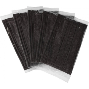 Маска 3х-сл.ABIFARM защ.стер.с уголным фильтр.Black Carbon №5