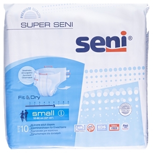 Подгузники для взрослых SENI 55-80см №10 small