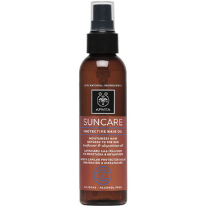 Олія Apivita SUNCARE для волосся SPF30 із соняшником та абіссінською олією 150 мл