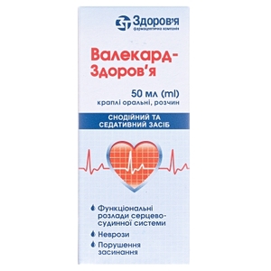 Валекард-Здоровя краплі по 50 мл у флаконі
