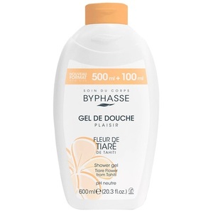 Гель Byphasse для душа удовольствие с цветами тиаре 600 мл