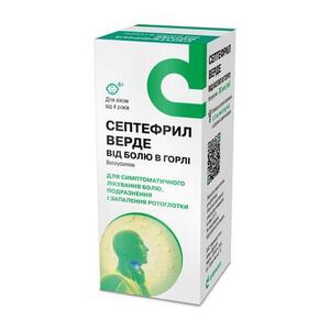Септефрил Верде спрей 1.5мг/мл флак. з дозатором 30мл