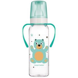 Бутылочка Canpol с рисунком и ручкой BPA 0% коллекция цветная ферма 250 мл