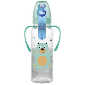 Бутылочка Canpol с рисунком и ручкой BPA 0% коллекция цветная ферма 250 мл