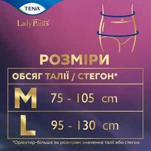 Урологічні труси TENA Lady Pants Plus L №8 для жінок (creme)
