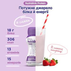 Нутрідрінк Протеїн полуниця 4х125 мл