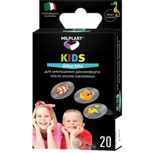Лейкопластырь Milplast KIDS after bite посля укусов насекомых №20