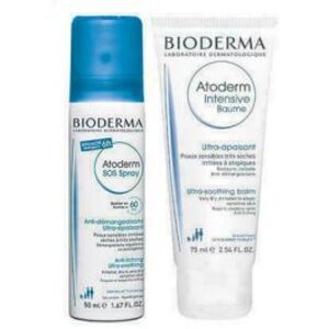 Набір Bioderma Атодерм SOS спрей 50мл+ интенсив бальзам 75мл