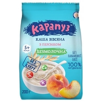 Каша Карапуз Вiвсяна безмолочна з персиком з 5-ти міс.200г