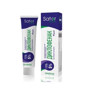 Диклофенак гель 5% ламин.туба 50г Виола