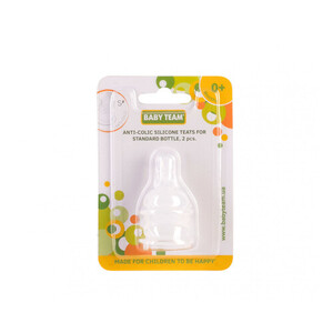 Соска Baby Team 2010 силіконова антиколікова, 2шт.