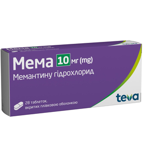 Мема таб п/плен оболонкою 10 мг №28(14*2)