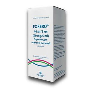 Фоксеро пор. д/ор. сусп. 40мг/5мл флак. 100мл